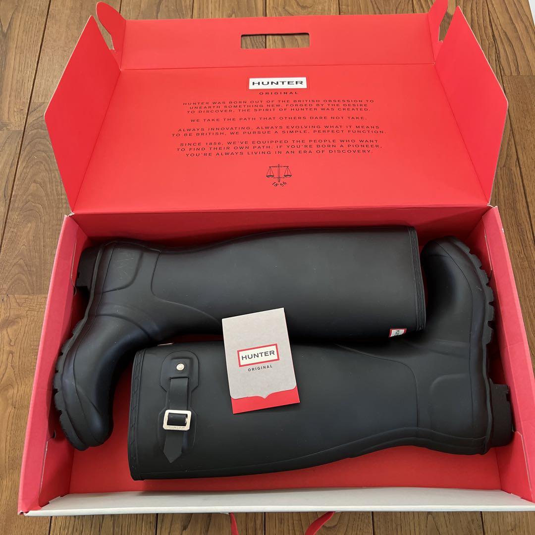 HUNTER レインブーツ　ブラック　UK5（24cm）