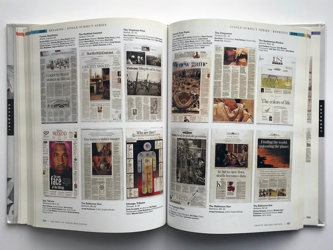 The Best of Newspaper Design  22nd版