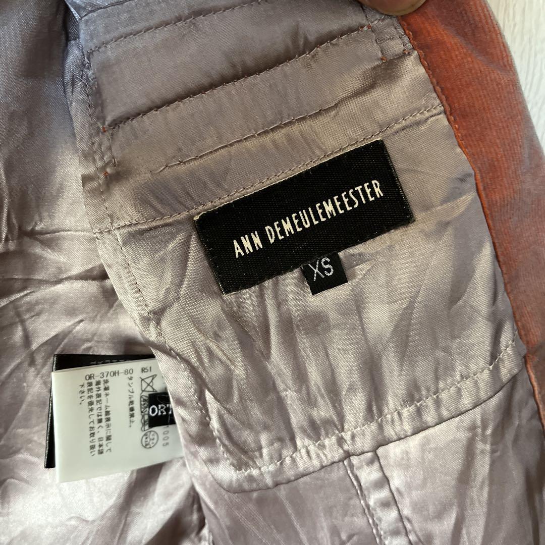 ann demeulemeester オレンジコーデュロイ テーラードジャケット ann demeulemeester オレンジコーデュロイ テーラードジャケット