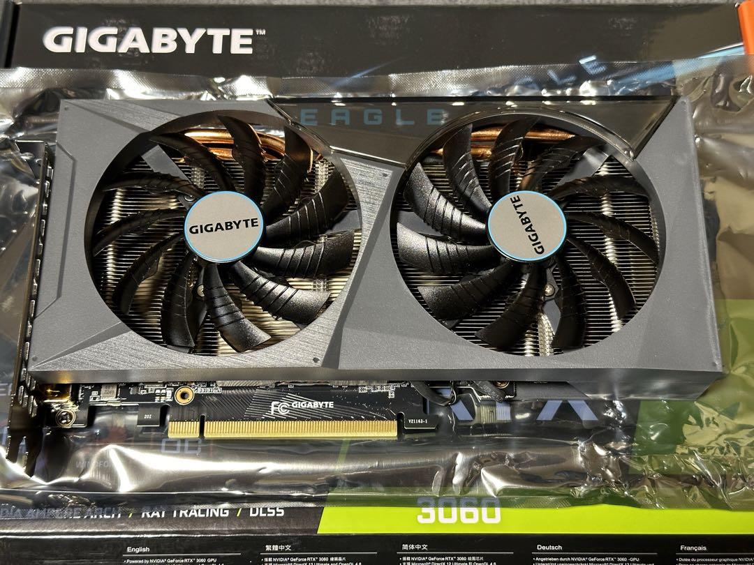 グラフィックボード・グラボ・ビデオカード Gigabyte GeForce RTX 3060 EAGLE OC 12G