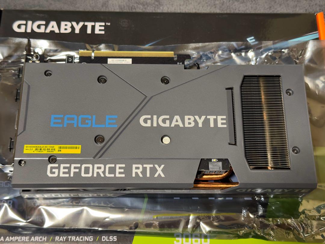 グラフィックボード・グラボ・ビデオカード Gigabyte GeForce RTX 3060 EAGLE OC 12G