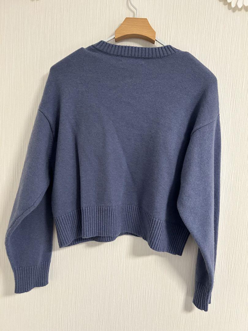 【SALE】ミラオーウェン　Vネックニット×プリーツスカートSET UP
