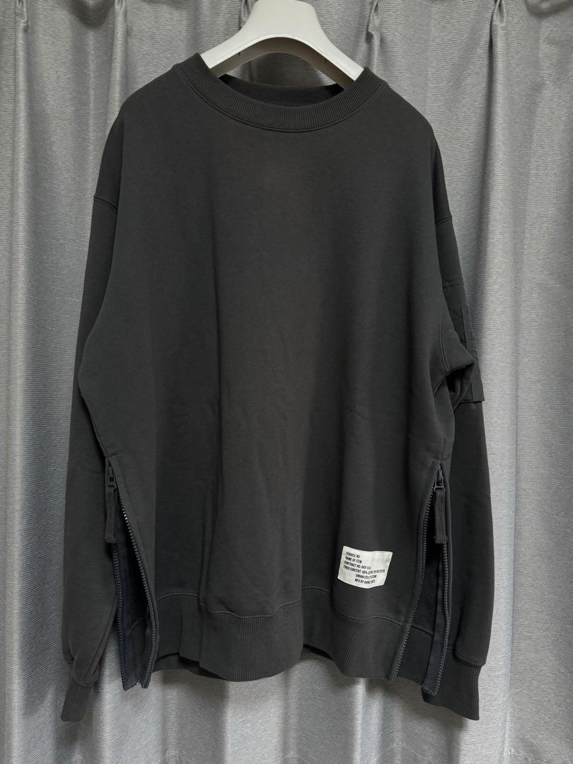 【AVIREX】BAGGYFITMIL. PKT CREW NECK SWEAT