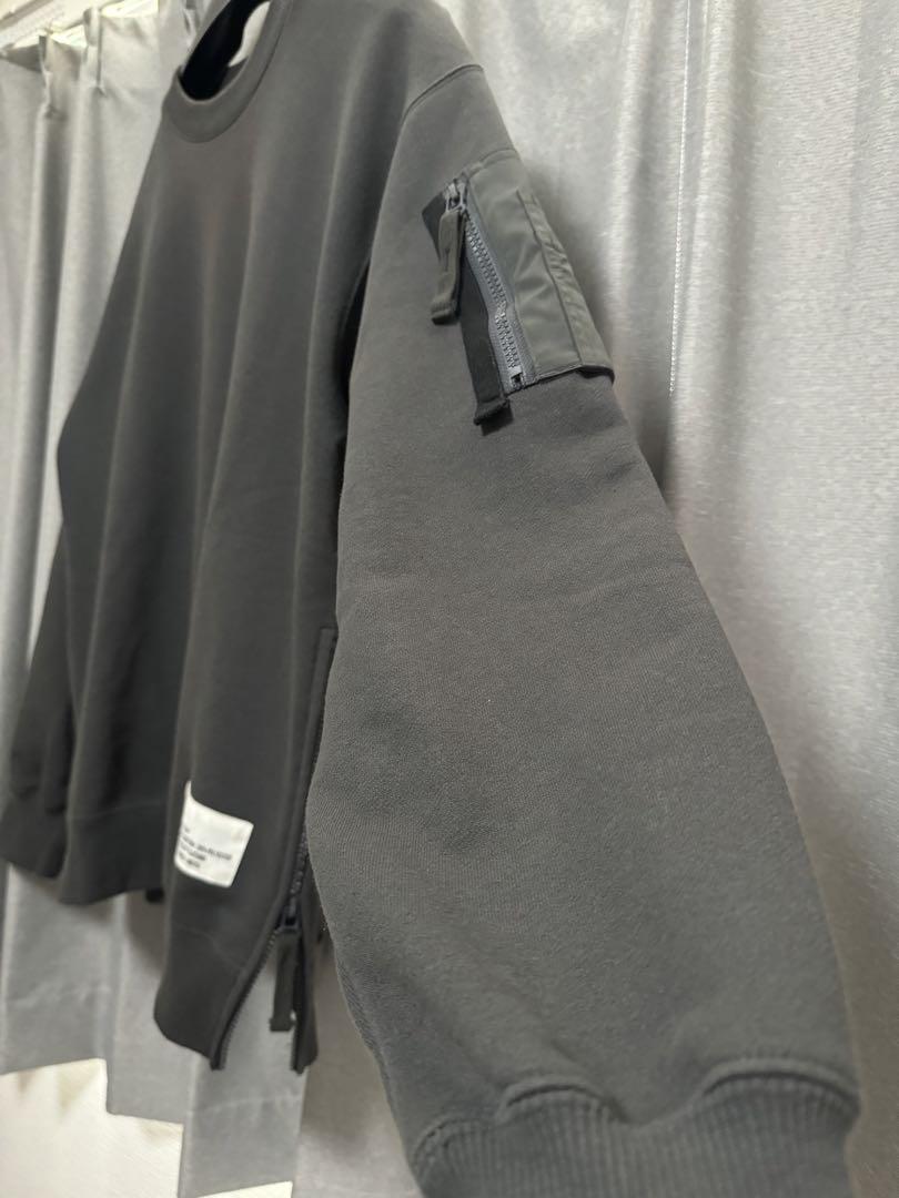 【AVIREX】BAGGYFITMIL. PKT CREW NECK SWEAT
