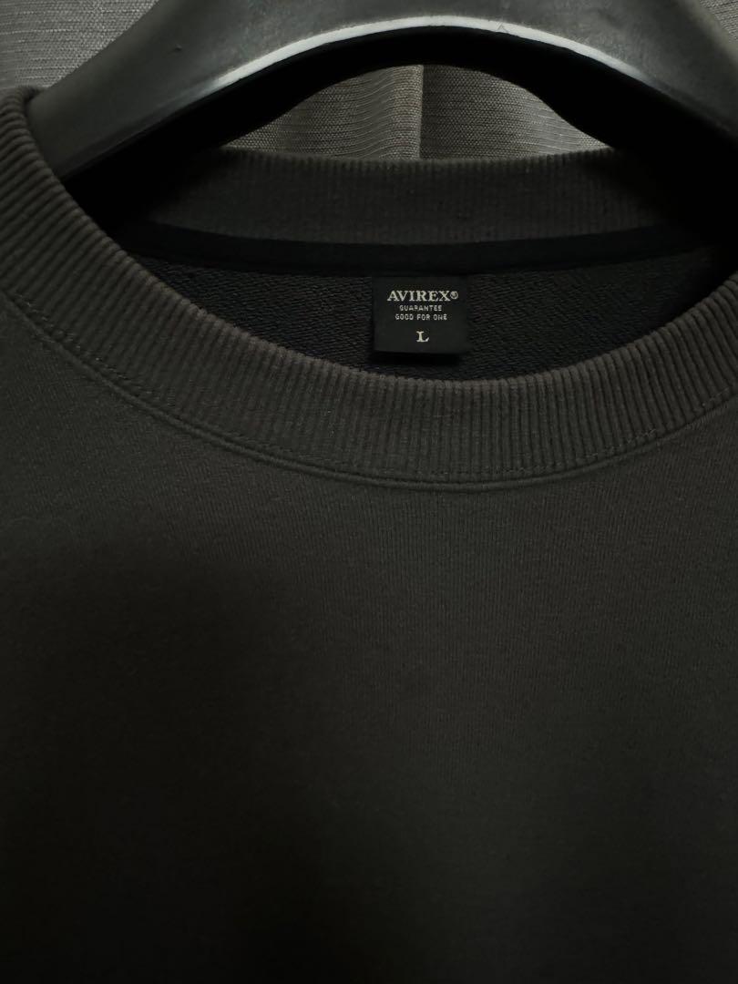 【AVIREX】BAGGYFITMIL. PKT CREW NECK SWEAT