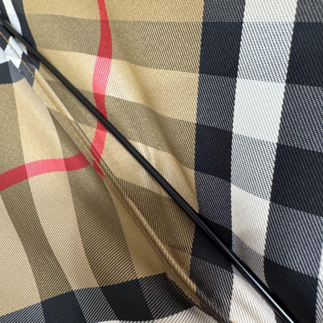 美品 BURBERRY 折りたたみ傘 ノバチェック柄 バーバリー 日傘