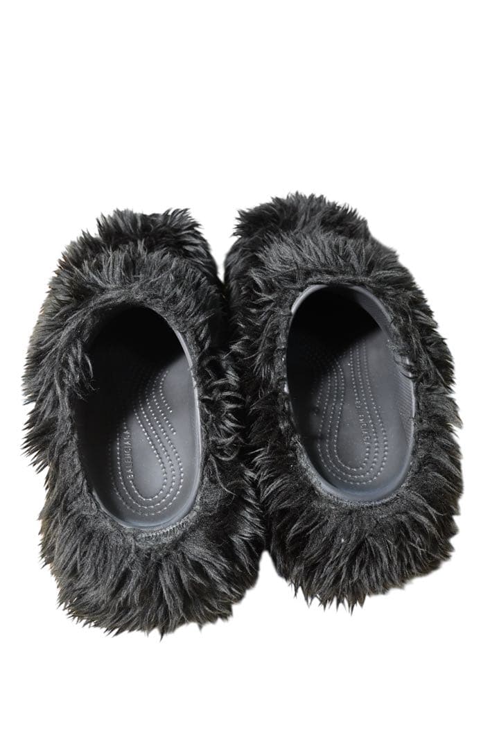 BALENCIAGA (バレンシアガ) Crocs Faux Fur Mules