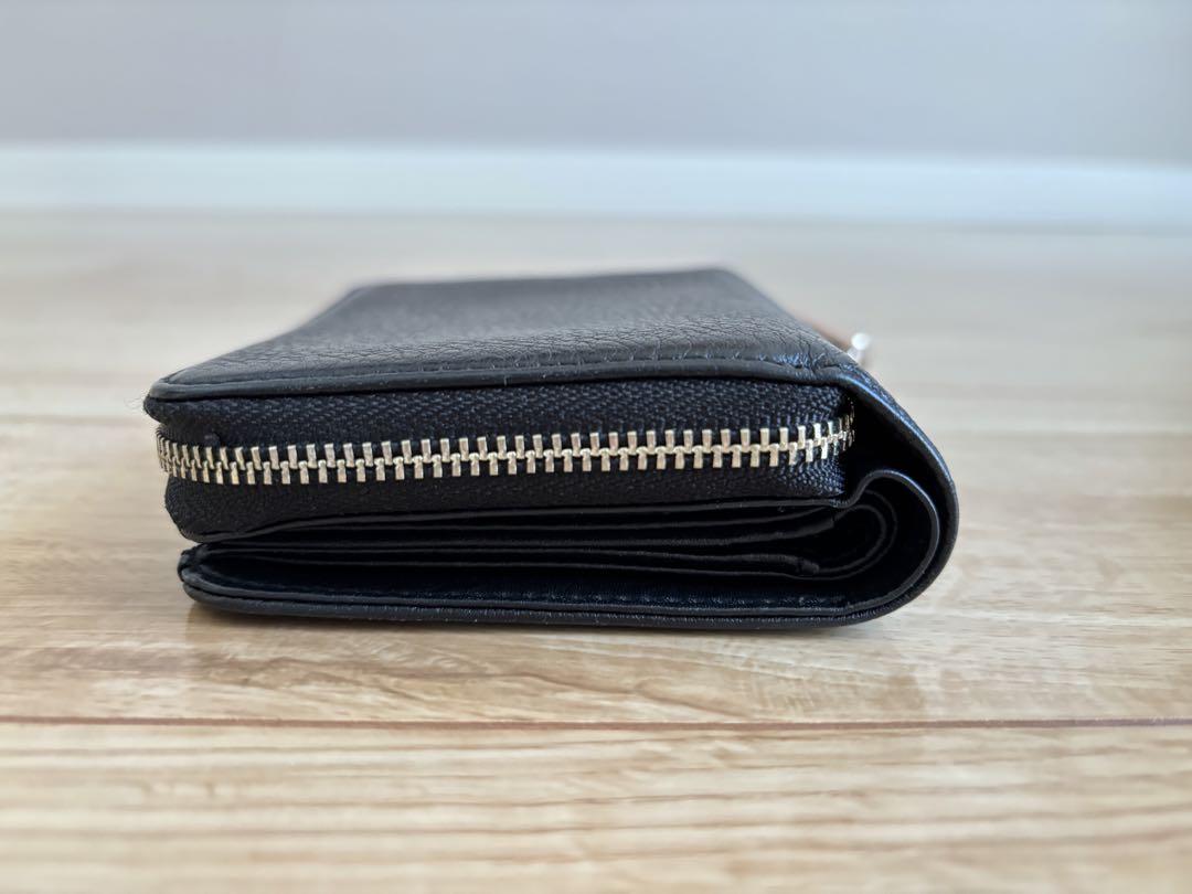 ポールスミス HEART PULL WALLET ハート プル 二つ折り　黒