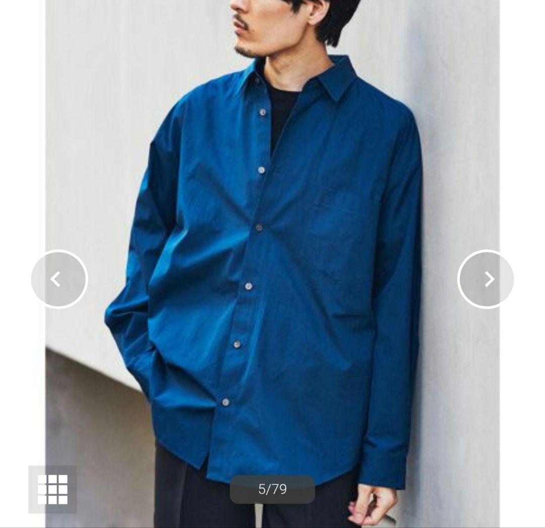 美品★エディフィス　トーマスメイソンオーバーサイズレギュラーシャツ　1.6万　M