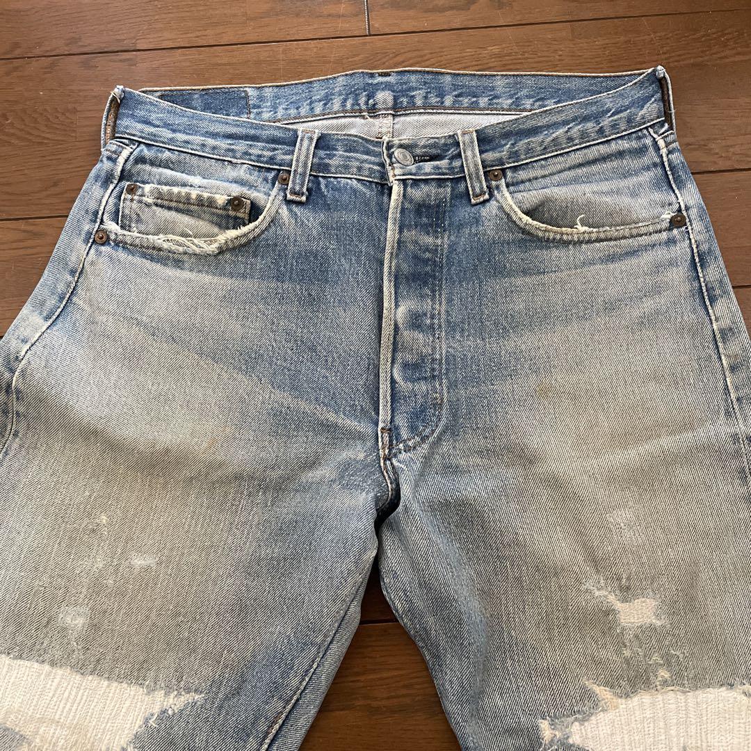 「高評価！」注目のレビュ Levi's 80s 501 ゴールデンサイズ グランジ ハチノス 鬼ヒゲ 赤耳 パンツ