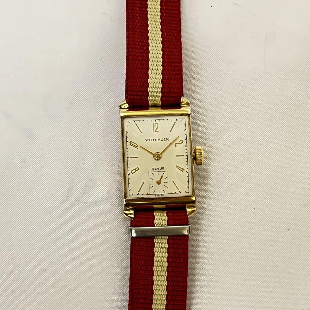 ★1950's★ ウィットナー　WITTNAUER　10K金張り　腕時計　メンズ