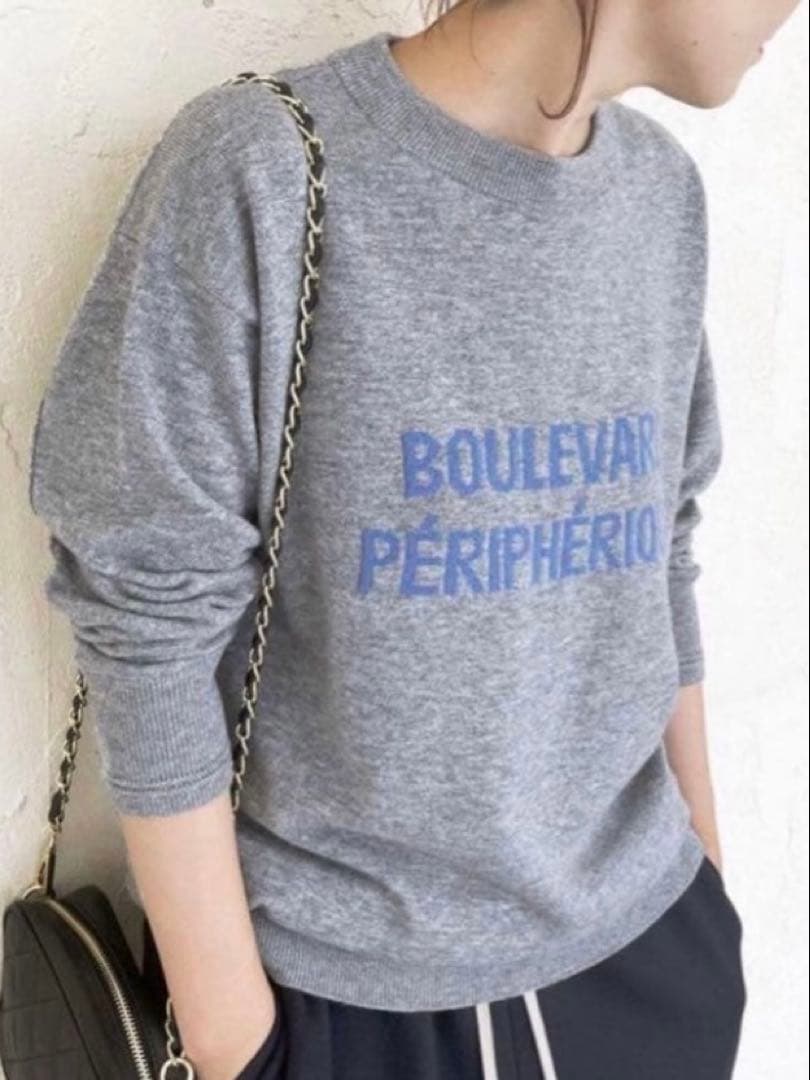 Spick and Span フレンチコットンニットsizeFグレー 2回着用 SIZE Spick and Span