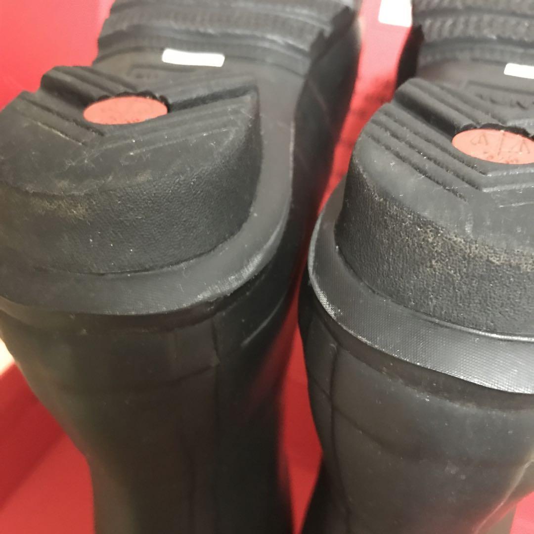 HUNTER レインブーツ　25センチ　ブラック