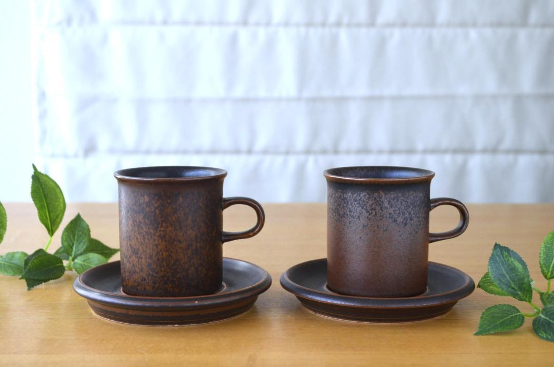 AARABIA/アラビア●RUSKA/ルスカ●コーヒーカップ＆ソーサー2客セット