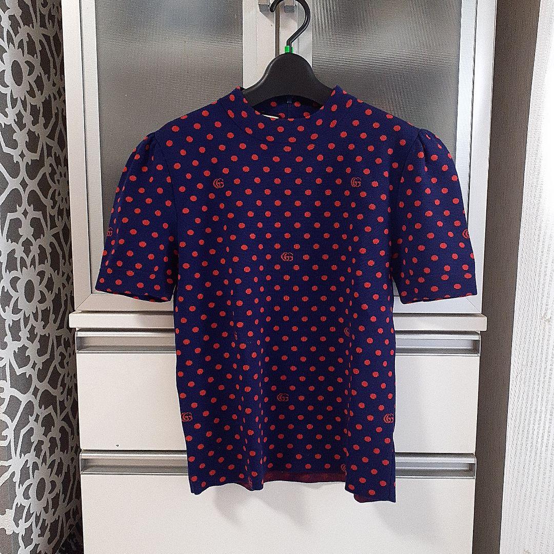 GUCCIグッチ人気柄ドットニット！未使用Mサイズ 39,900円
