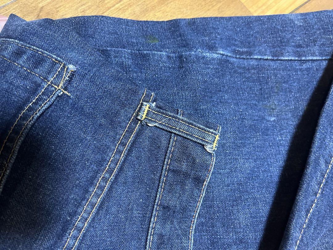 Levi's多分BIGEデニムパンツ　ジーパン　赤ミミオリジナル
