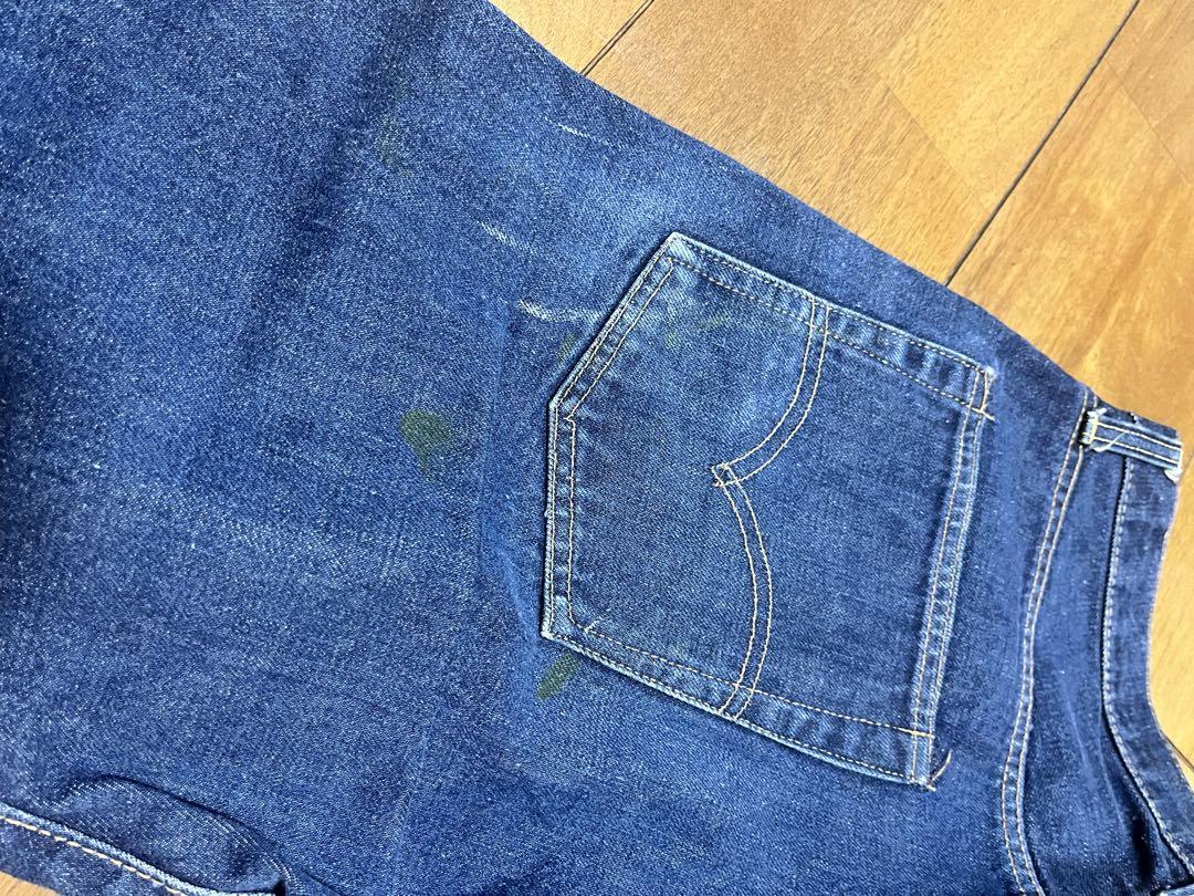 Levi's多分BIGEデニムパンツ　ジーパン　赤ミミオリジナル