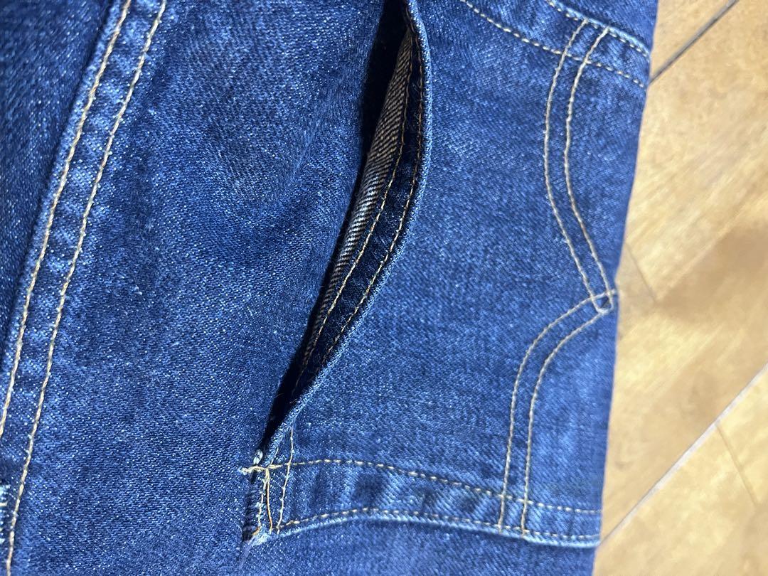 Levi's多分BIGEデニムパンツ　ジーパン　赤ミミオリジナル