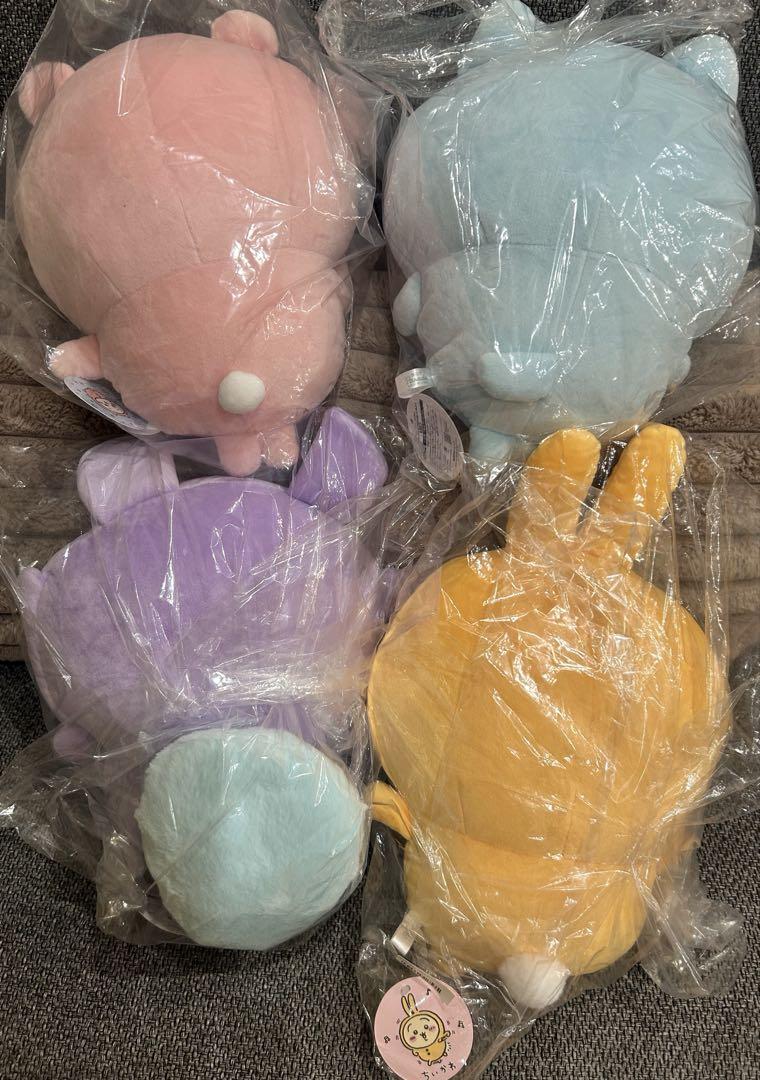 【新品】ちいかわパジャマBIGぬいぐるみ　コンプリート4つセット ちいかわ パジャマBIGぬいぐるみ 4種 コンプリートセット｜Yahoo