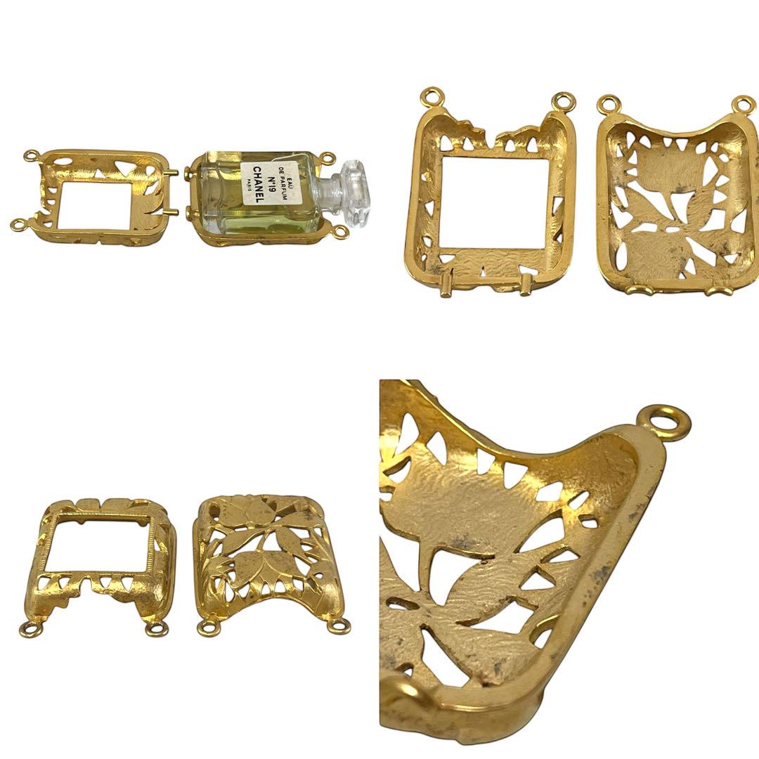 シャネル 香水 ネックレス パフューム ボトル ゴールド No.19 美品