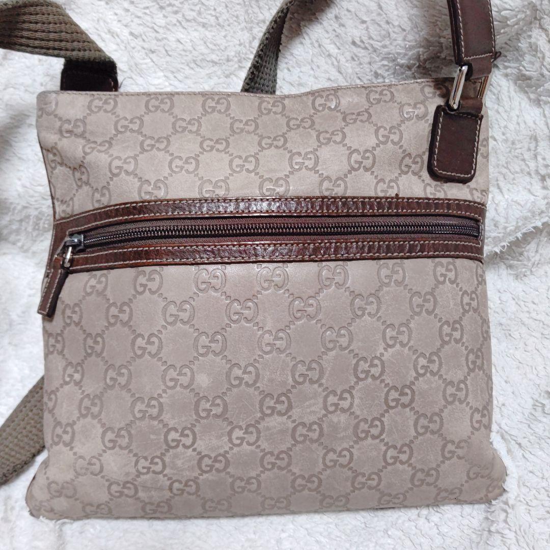 超特価格安 人気 GUCCI ショルダーバッグ GG シマレザー アウトレット グレー 9bwe3-m99631397096 定番即納