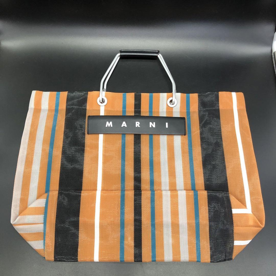 K1023 MARNI MARKET メッシュトートバッグ 保存袋付き