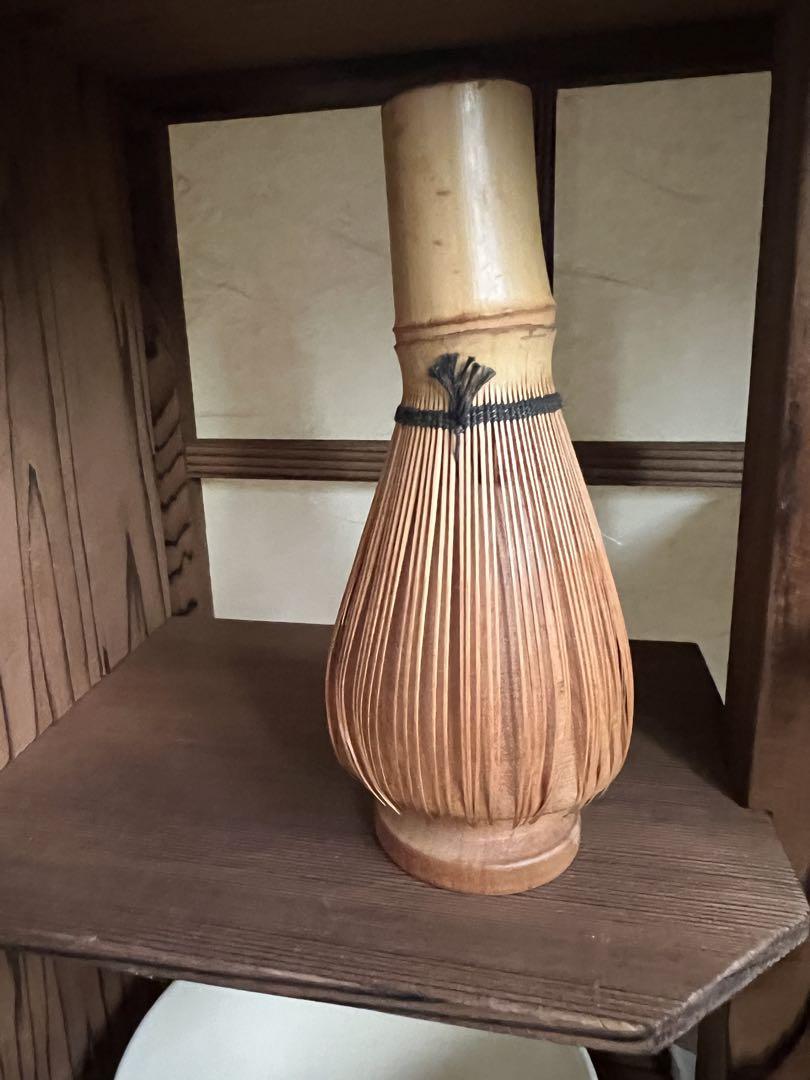 木製茶道具セット ガラス扉付き