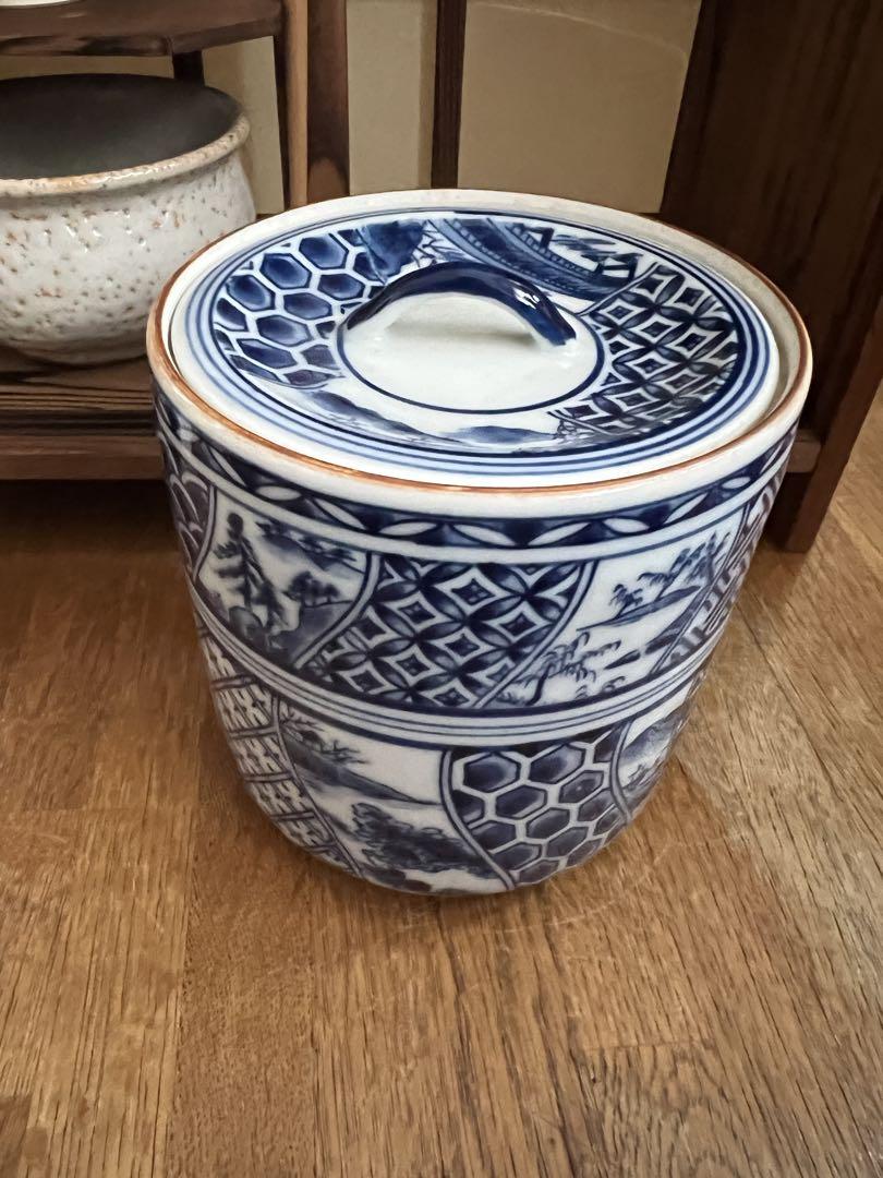 木製茶道具セット ガラス扉付き