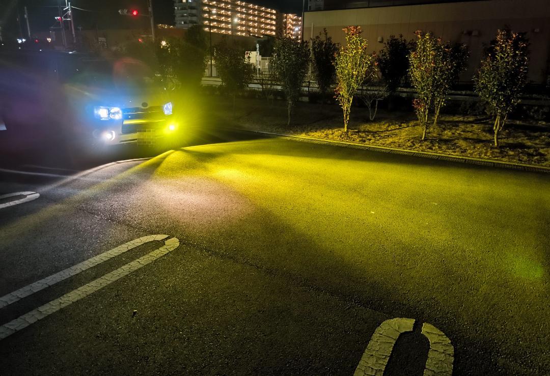 18LED　宇宙一明るいイエローLEDバルブ暗ければ返金 H8H11H16HB4