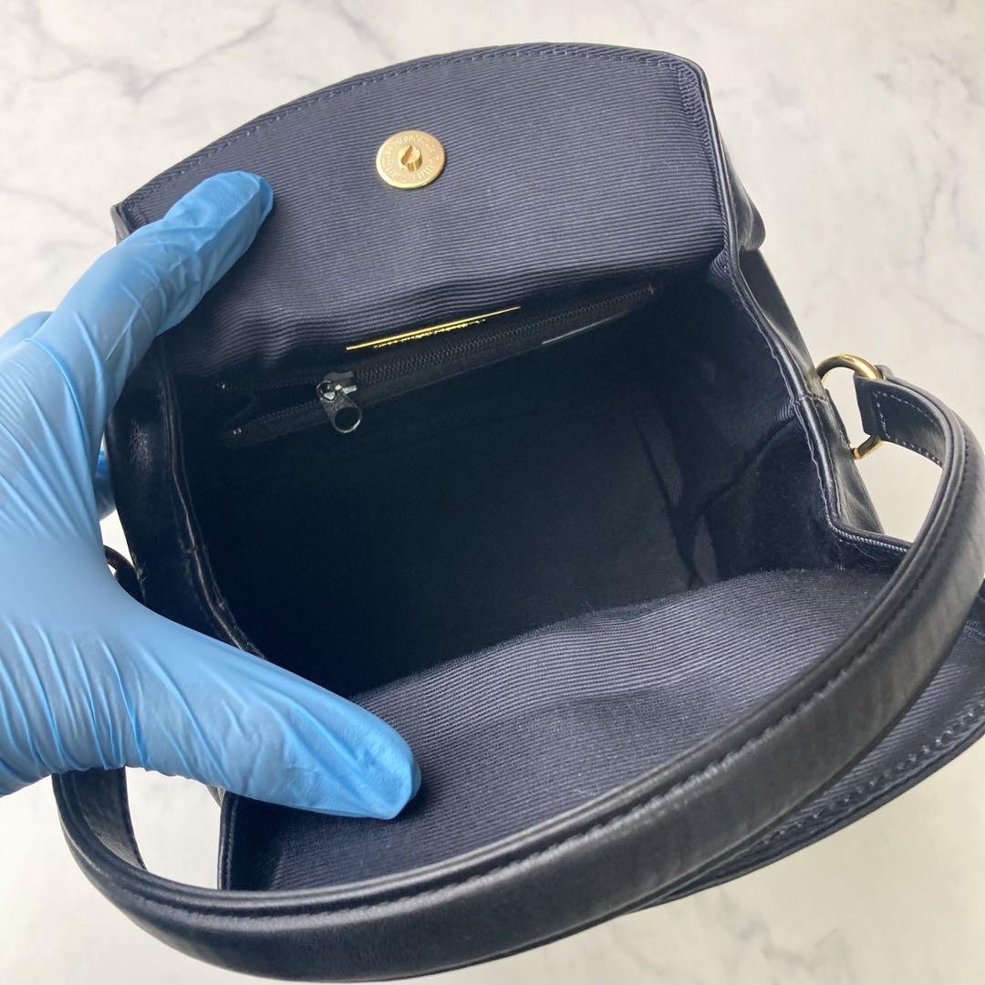 美品 ジバンシー バニティ ゴールド 金具 ハンドバッグ レザー