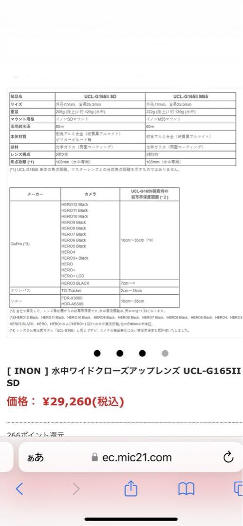 イノン　クローズアップレンズ　UCL-G165