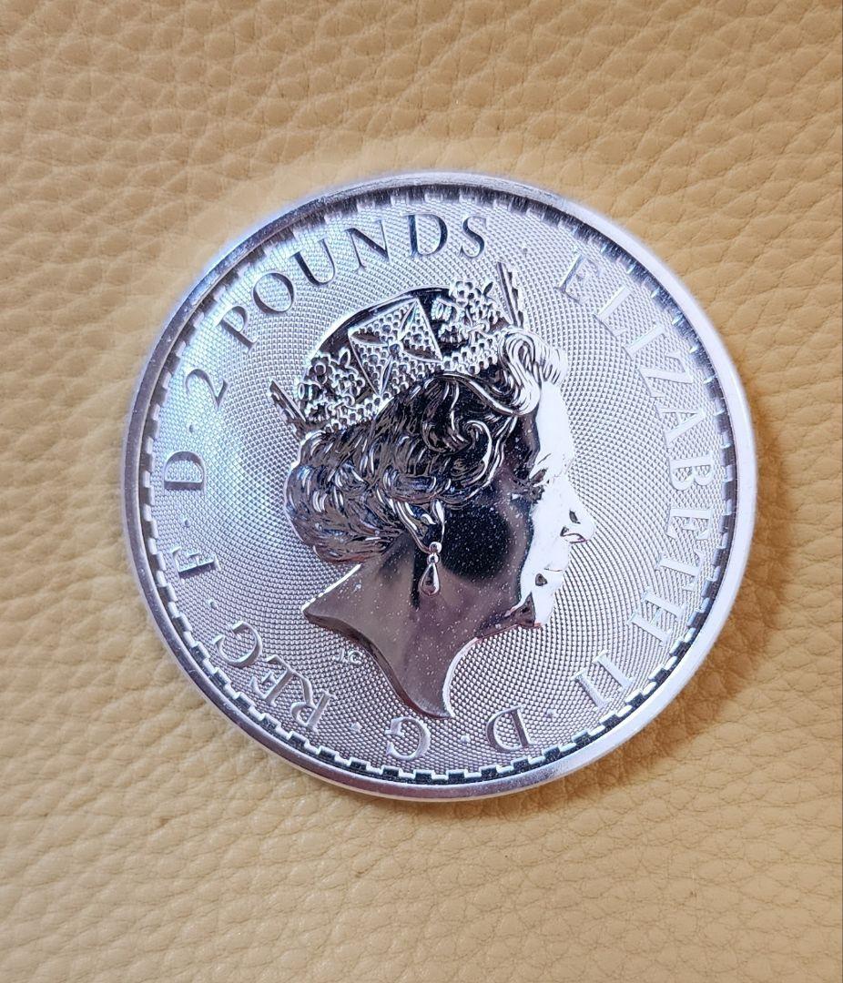 2021年 イギリス ブリタニア銀貨 1オンス 2枚 イギリスブリタニア銀貨1オンス2021 - メルカリ