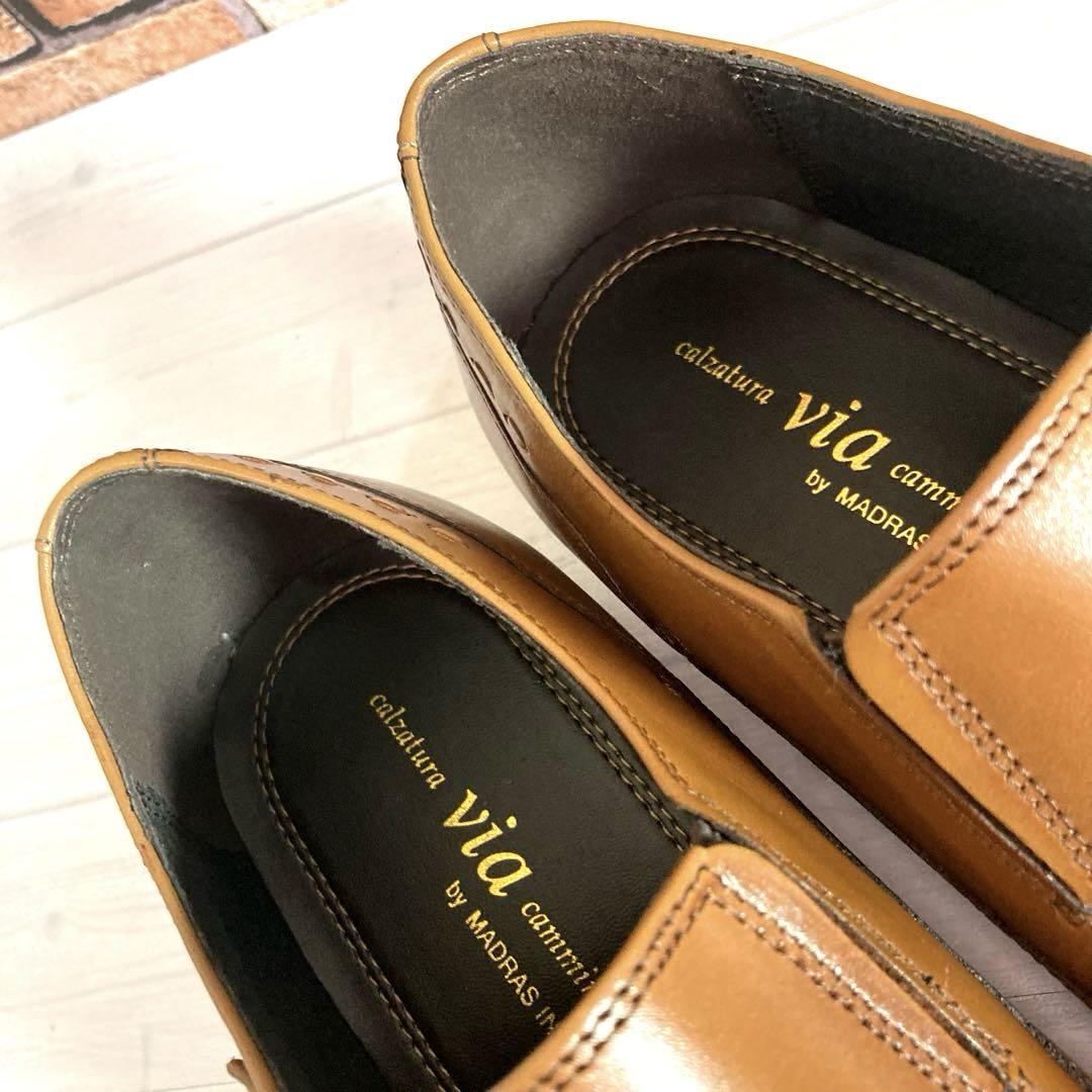 極美品■マドラス■ビジネスシューズ✨ヴィアカミーノ スワールトゥ