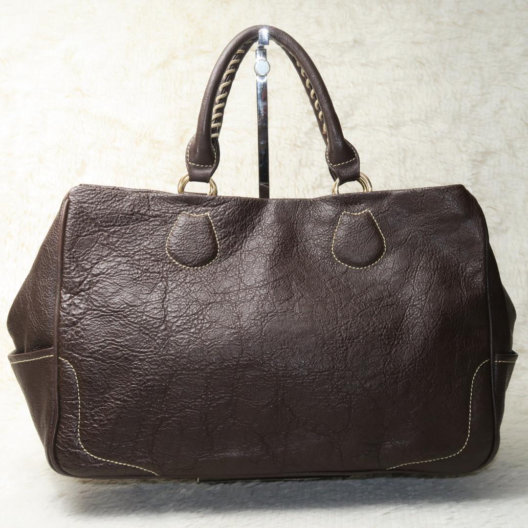 美品 Kitamura キタムラ 本革 レザー トート ハンド バッグ sariater