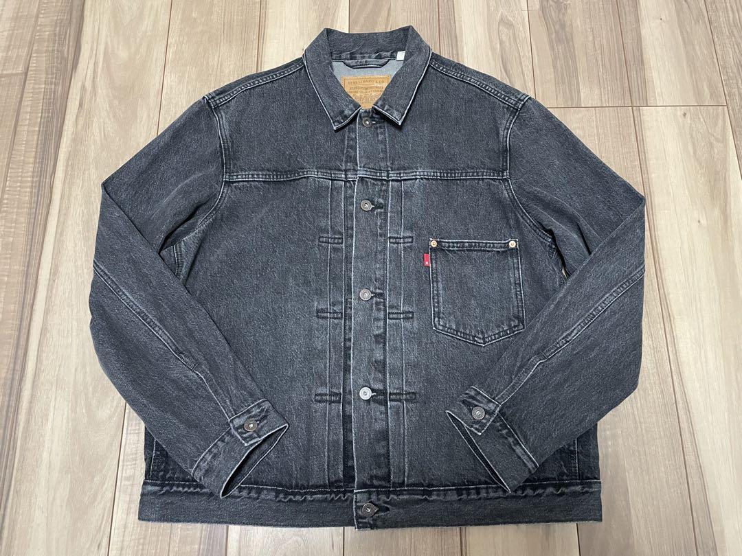 Levi's Type I Trucker Jacket 先染め ブラック 大戦 TYPE I トラッカージャケット ブラック STONEWASH(L ブラック