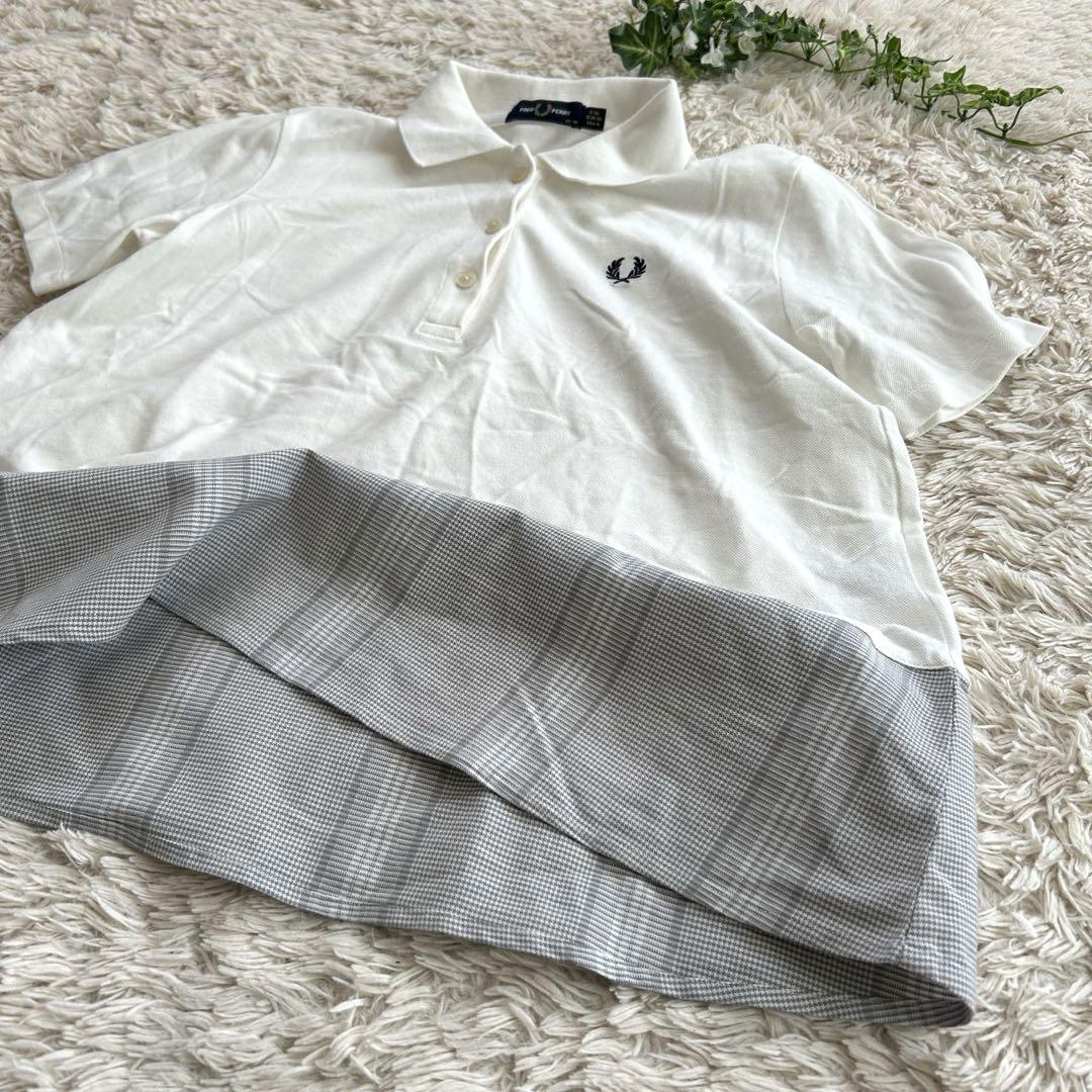 フレッドペリー　ポロシャツ MIX panelled pique SHIRT