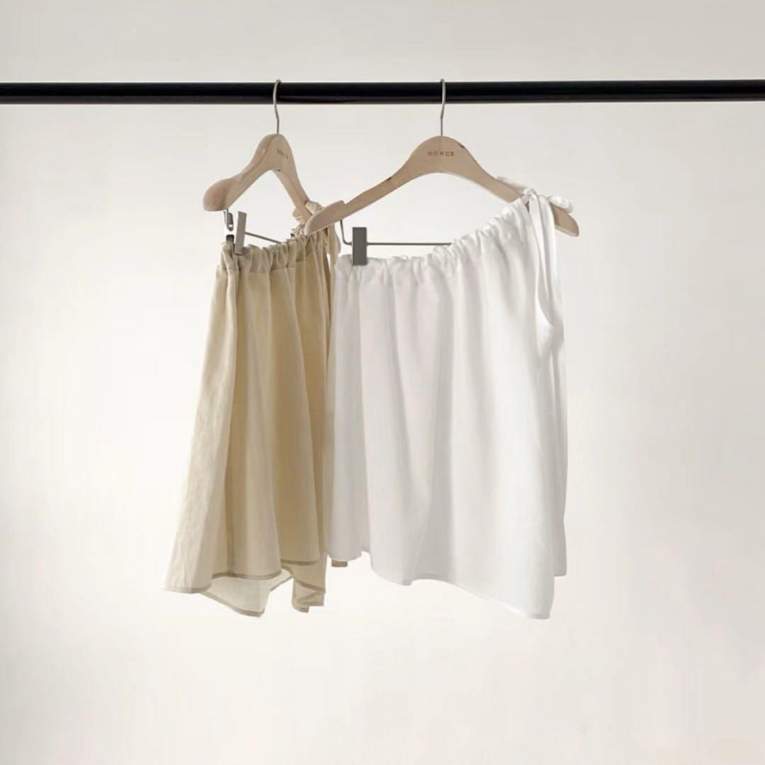 ounce Unbalance ribbon blouse