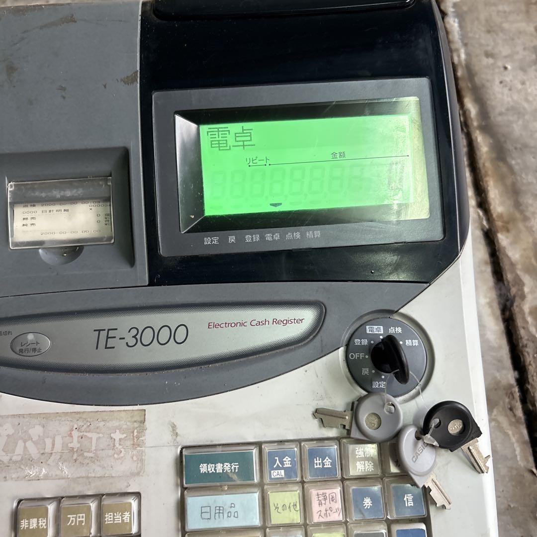 CASIO レジスター TE-3000 カシオ カシオ TE-3000-15S ダイヤ事務機