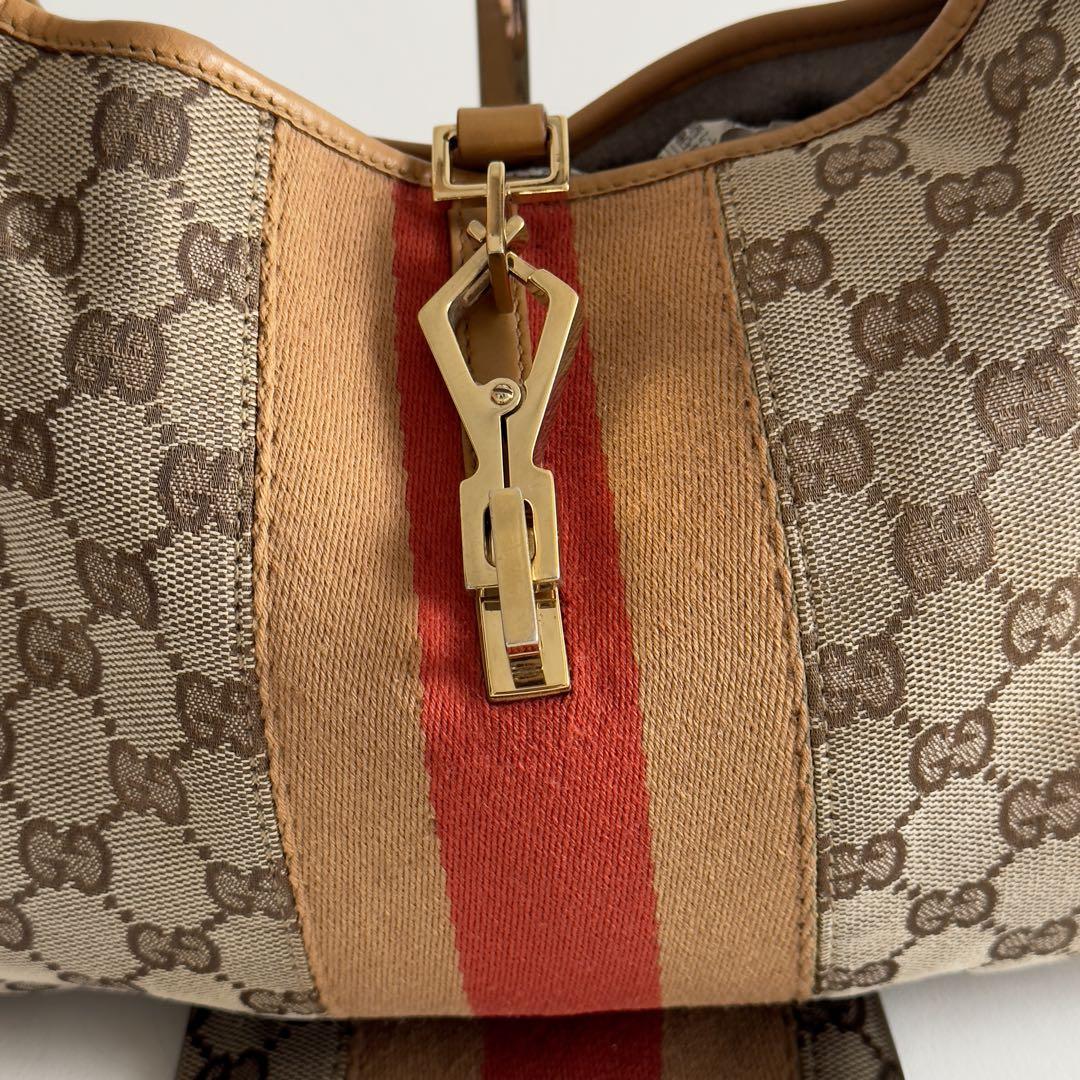GUCCI　グッチ　シェリーライン　カンデンスキー　ショルダーバッグ　レザー グッチ カンデンスキー ワンショルダーバッグ ジャッキー