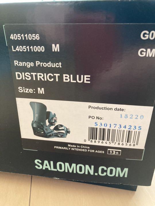 人気新品入荷 サロモン Mサイズ 18-19 BLUE DISTRICT バインディング - バインディング - labelians.fr 人気新品入荷 サロモン Mサイズ 18-19 BLUE DISTRICT バインディング - バインディング - labelians.fr