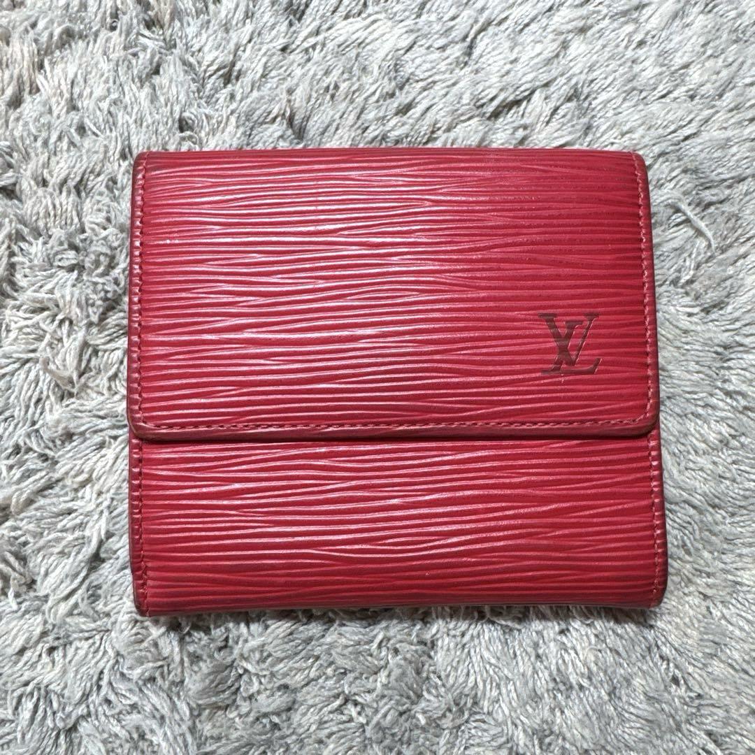 LOUIS VUITTON ルイヴィトン エピ wホック カルトクレディ 三