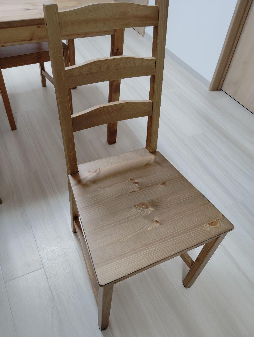 人気ショップ 引き取り限定（京都市）】無垢材ダイニングテーブルと椅子セット ダイニングテーブル