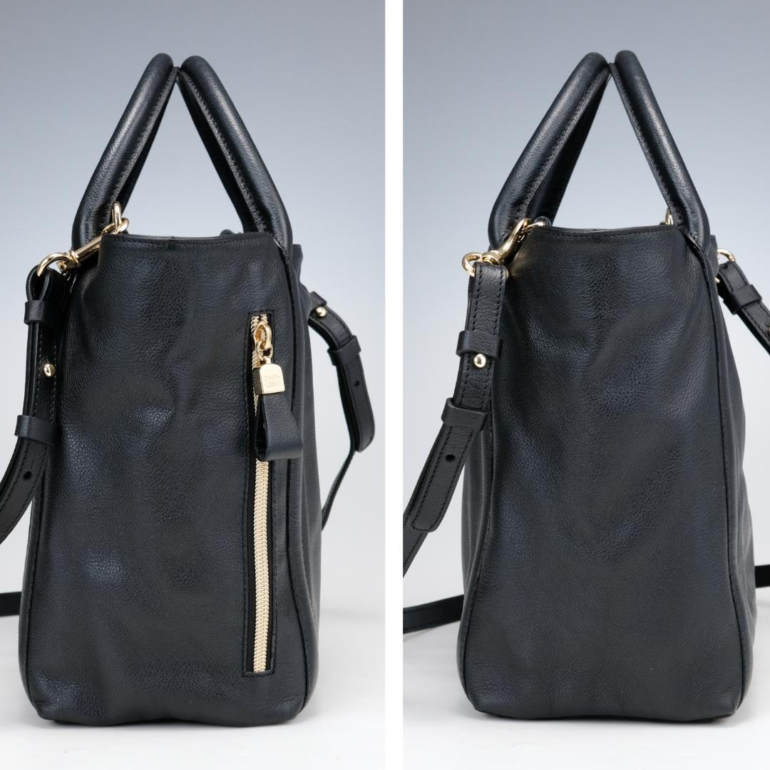 ✨美品✨シーバイクロエ 2way ショルダーバッグ ハンドバッグ レザー 黒