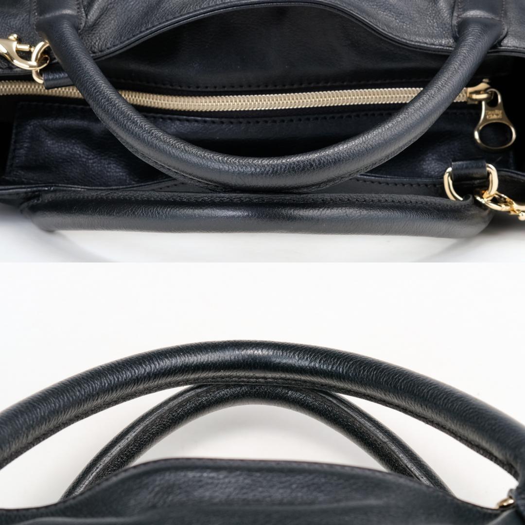 ✨美品✨シーバイクロエ 2way ショルダーバッグ ハンドバッグ レザー 黒