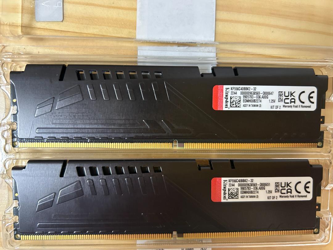 キングストン デスクトップPCメモリ DDR5 5600MT/秒 16GB×2枚