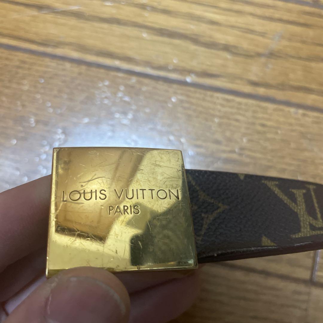 LOUIS VUITTON ブラウンレザーベルト