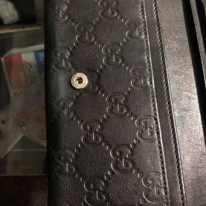 GUCCI シグネチャーレザーロングウォレット 7mw9N-m99676085187 最新品安い