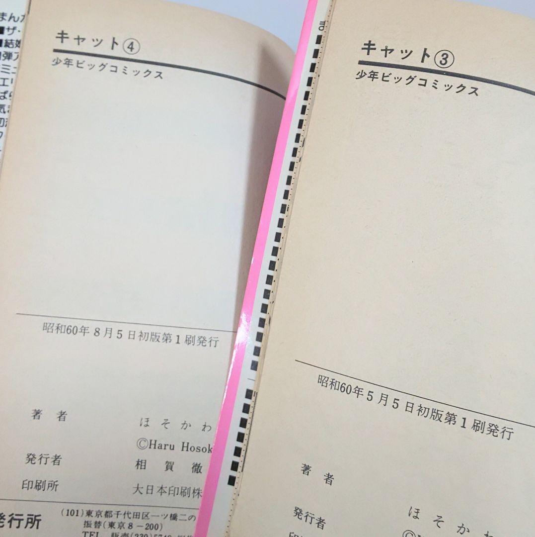 ☆「キャット」 全7巻セット☆ほそかわ春☆少年ビッグコミック☆全巻セット☆