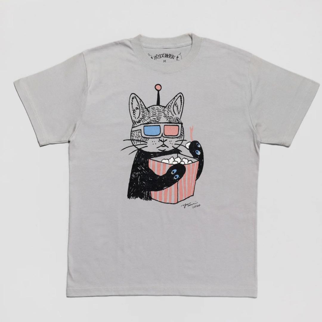 ボリス雑貨店　ヒグチユウコ　Tシャツ 3Dメガネで鑑賞中　Mサイズ