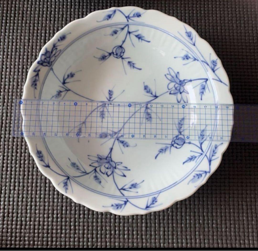 有田焼・青花・しん窯 レア 約20cm深皿・パスタ皿5枚セット